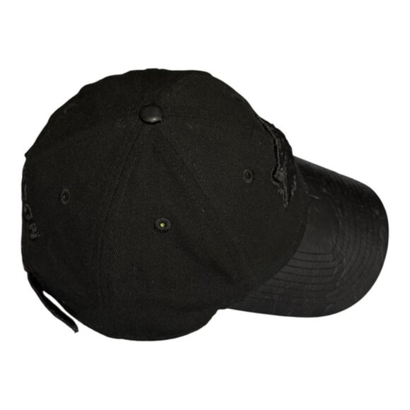 Hamilton Tiger-Cats Hat Cap Strap Back Mens Black CFL Football Blackout New Era - Picture 5 of 9